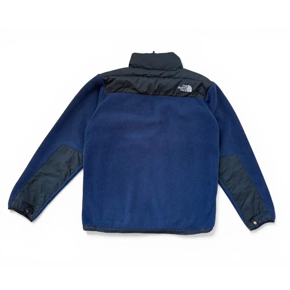 The North Face Men's Denali Down Fleece Jacket Insulation Layer Blue Black Small